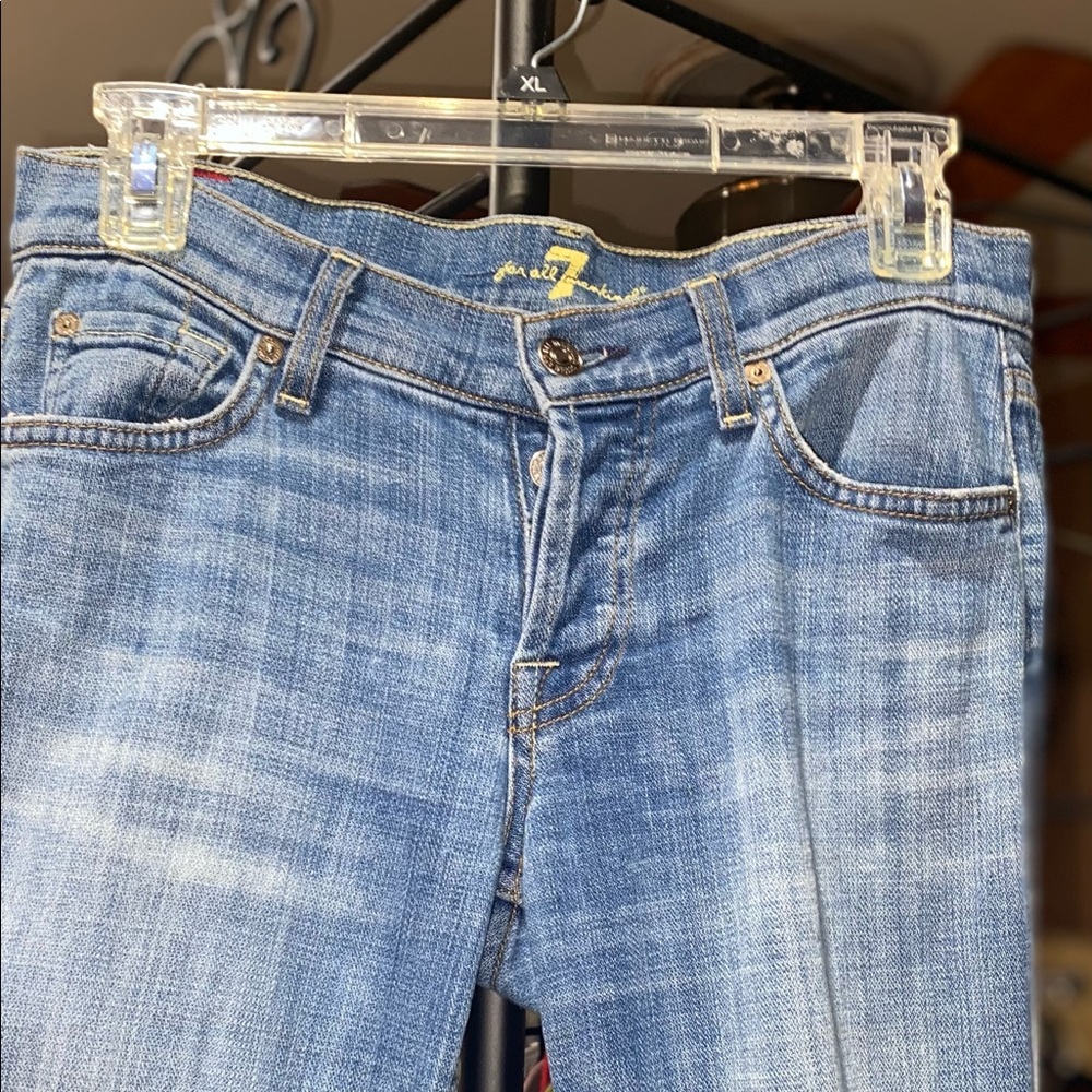 7 for all mankind blue jeans
